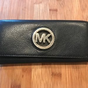 Authentic MK black wallet
